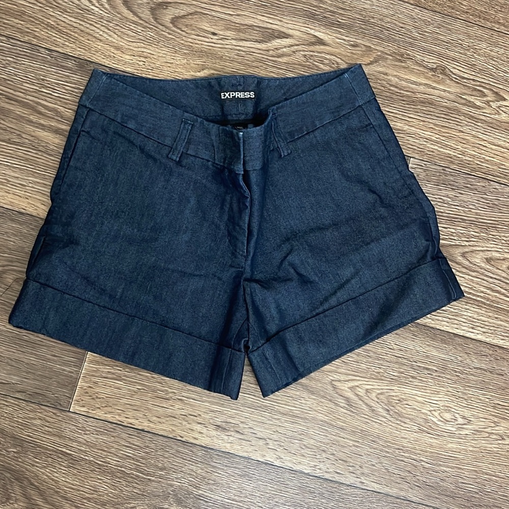 Express Women's Deep Indigo Jean Shorts